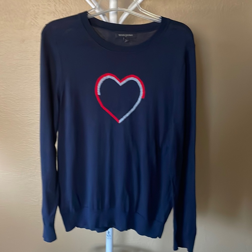 Banana republic heart sweater